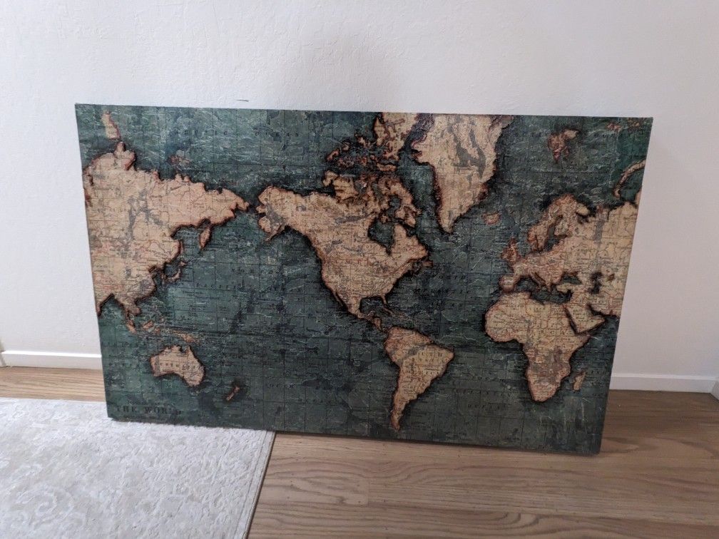 Canvas Wall Art Map