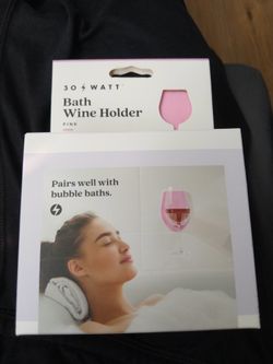 Wine Glass Holder For Bath Or Shower