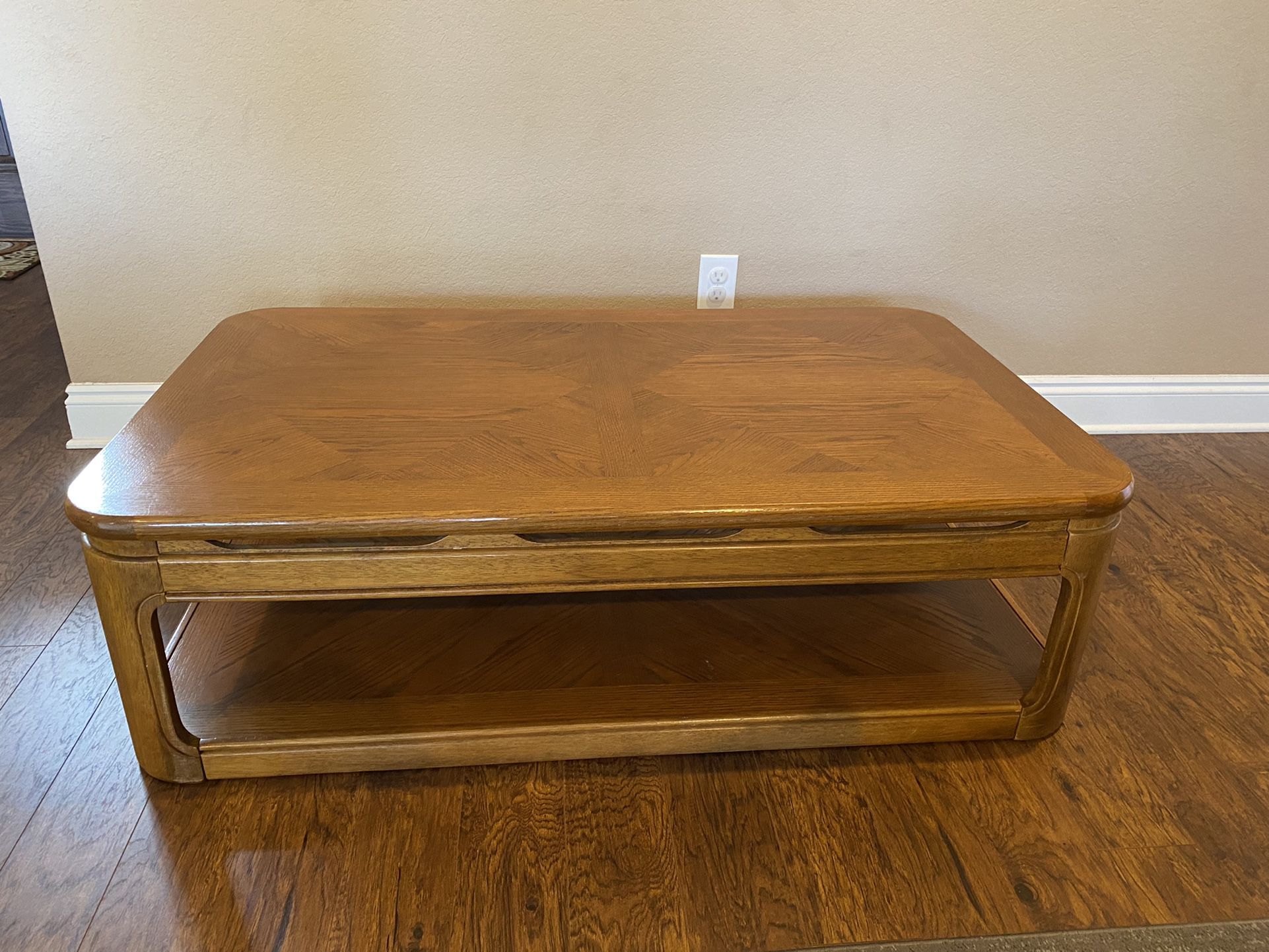Solid Oak Wood Coffee table 