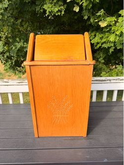 Vintage Amish trash can