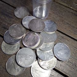 20 PEACE DOLLARS 4 BUCKS UNDER MELT