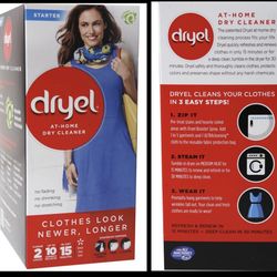 Dryel At Home Dry Cleaning Starter Kit With Bag, Breeze Clean Scent 1 kit 