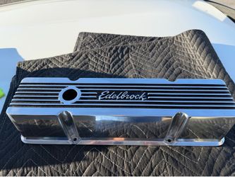Edelbrock 4263 Elite Series Valve Cover Set, Small Block Chevy