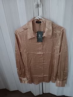 Camisa satin side L