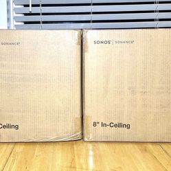 Brand New Sonos 8 inch In-Ceiling Speakers by Sonance / 2 Pairs Brand New • Sonos