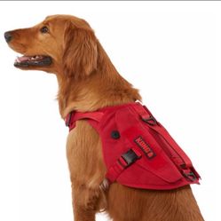 New From Kong Ultra Durable Tactical Vest Harness - Red Size Small 