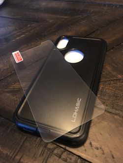 iPhone X and XS hard card + glass protector