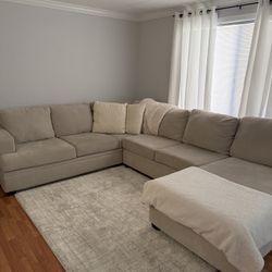 Beige Sectional Couch