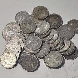 1 Peso 32, 33 ,34 Silver Cuba