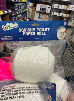 Toymendous Squishy Toilet Paper Roll Toy