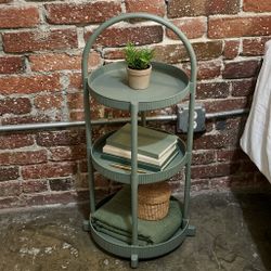 3-tier sage green organizer/plant stand