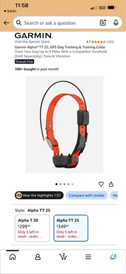 Garmin Alpha TT 25