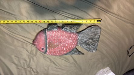 Wooden fish decoration