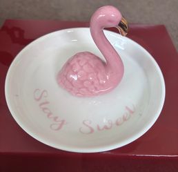 Flamingo trinket dish