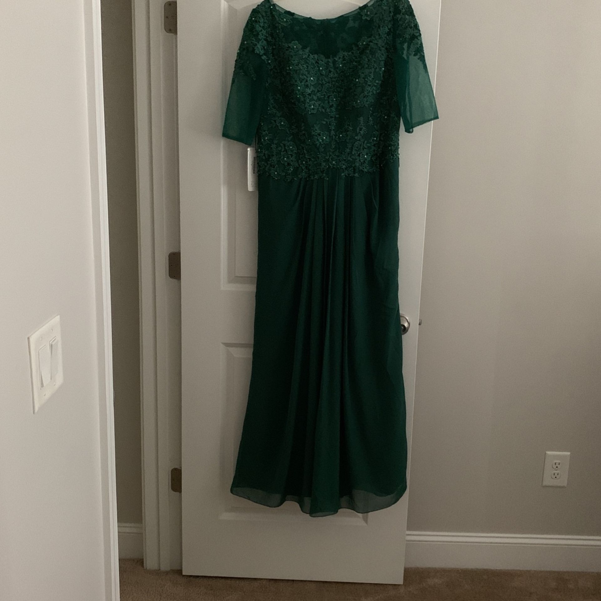 Empire Waist Floor Length Formal Dress