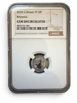 2025 Great Britain Platinum Britannia NGC Gem Uncirculated