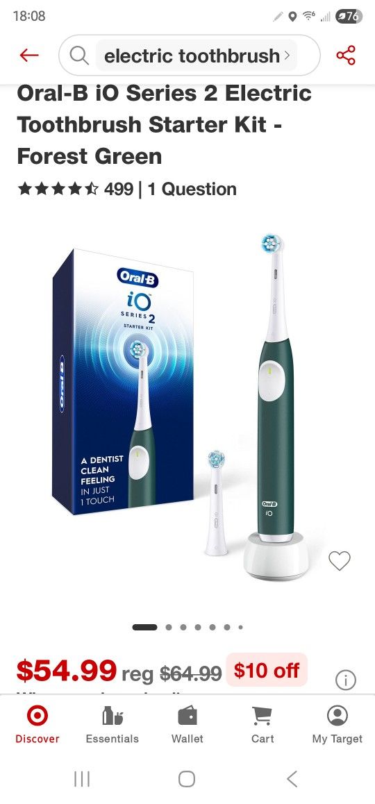 Oral B iO series 2 electric toothbrush