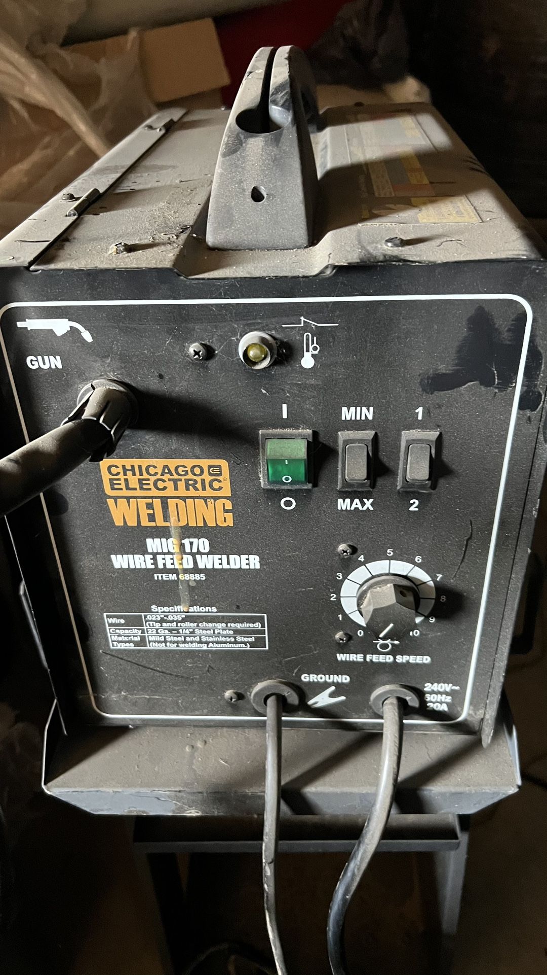 Mig170 Welder With Cart