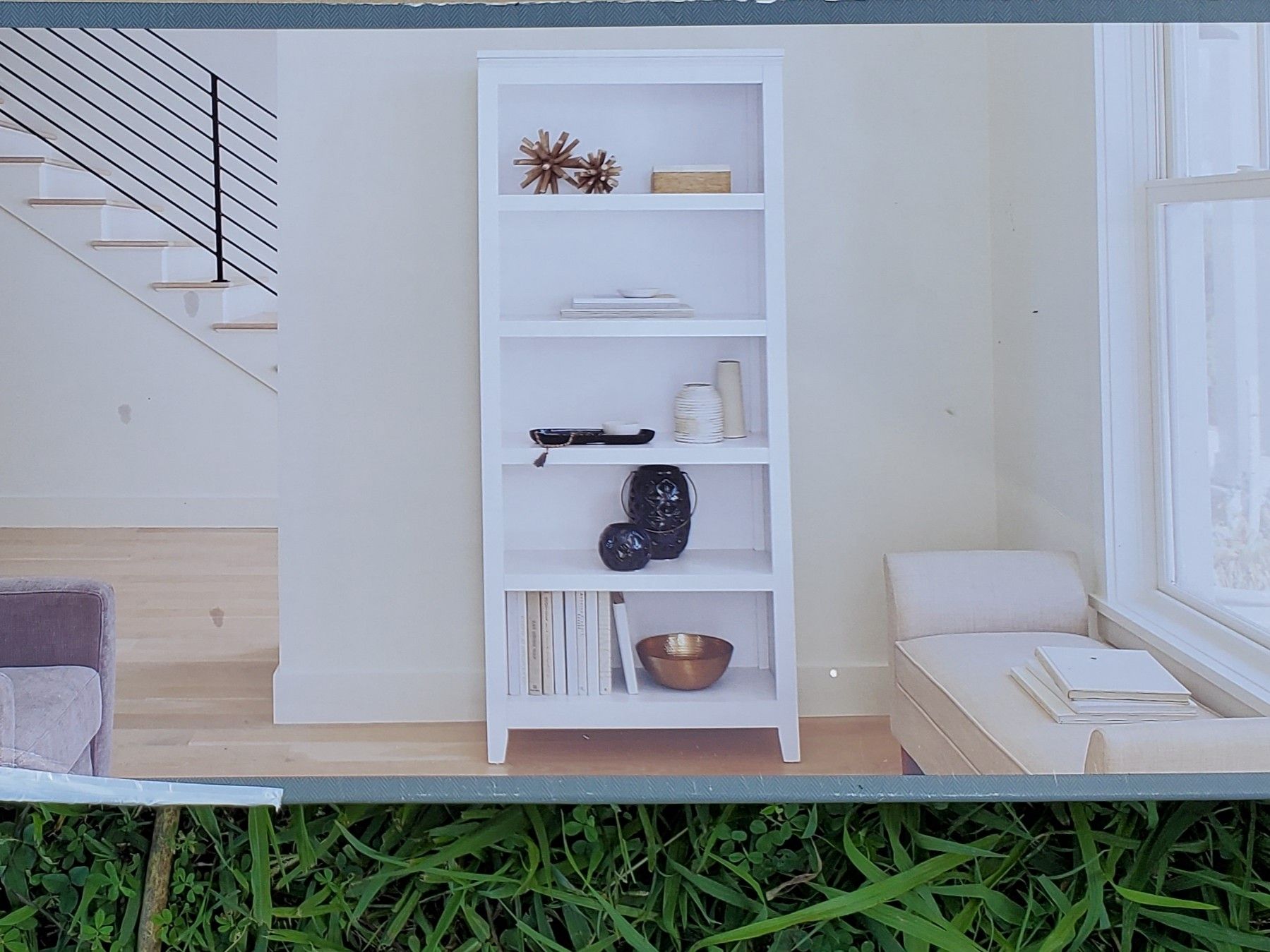 Carson 5 shelf book case