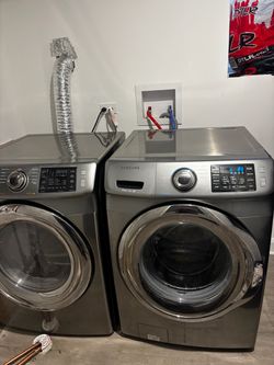 Samsung Front Load Washer and electric 220V Dryer Set