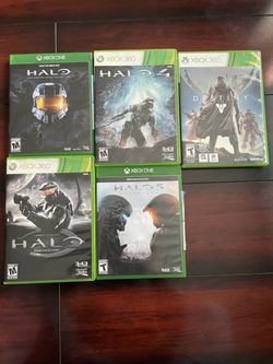 2 Xbox one games Halo the master chief collection Halo 5 guardians & the Xbox 360 Destiny 1