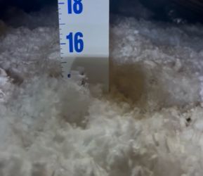 Top material fiberglass blow in