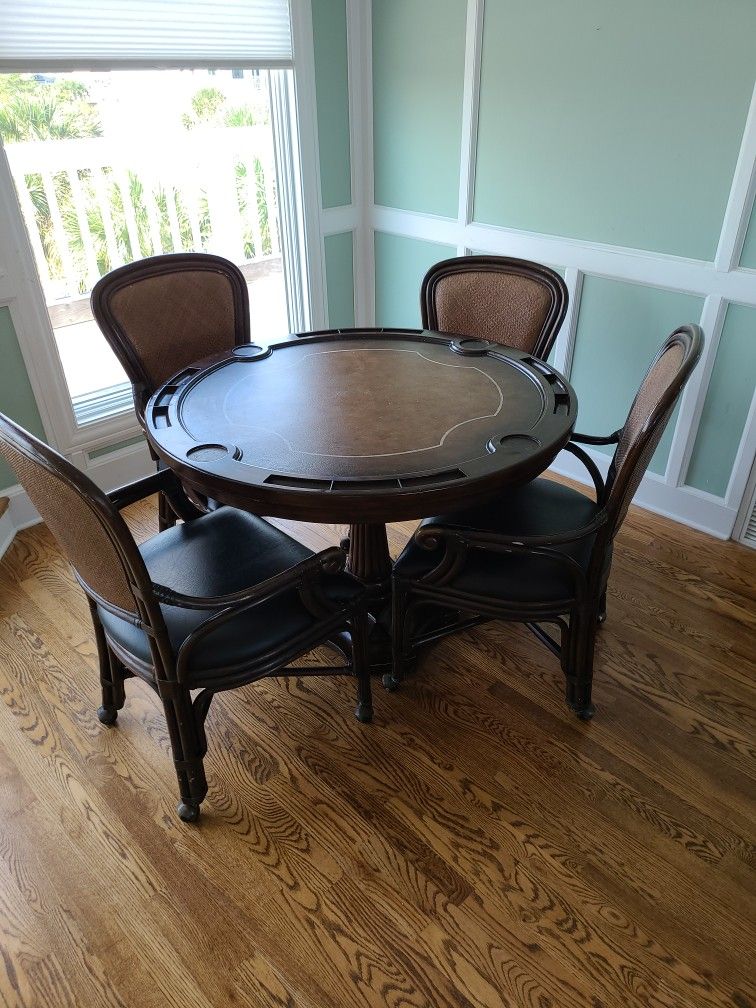 Is card table with rolling chairs