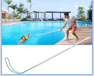 Pool Safety Hook, Swimming Pool Life Saving Pole Aluminum Telescopic Pole, Drowning Person Emergency Life Saving Rescue Equipment