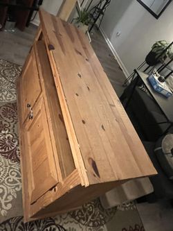 Wood Curio / Tv Stand