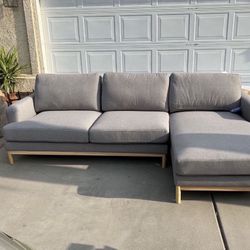 Brand New. Mid Century Modern Sectional Sofa. Price $800 (Retail $2200+)