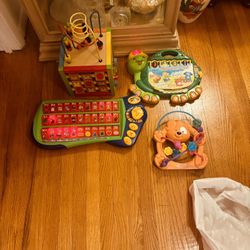 Learning Toys For Children Vtech, Touch And Teach Turtle, Radio Shack Key Learning Station Etc. NO INDIVIDUAL SALES 
