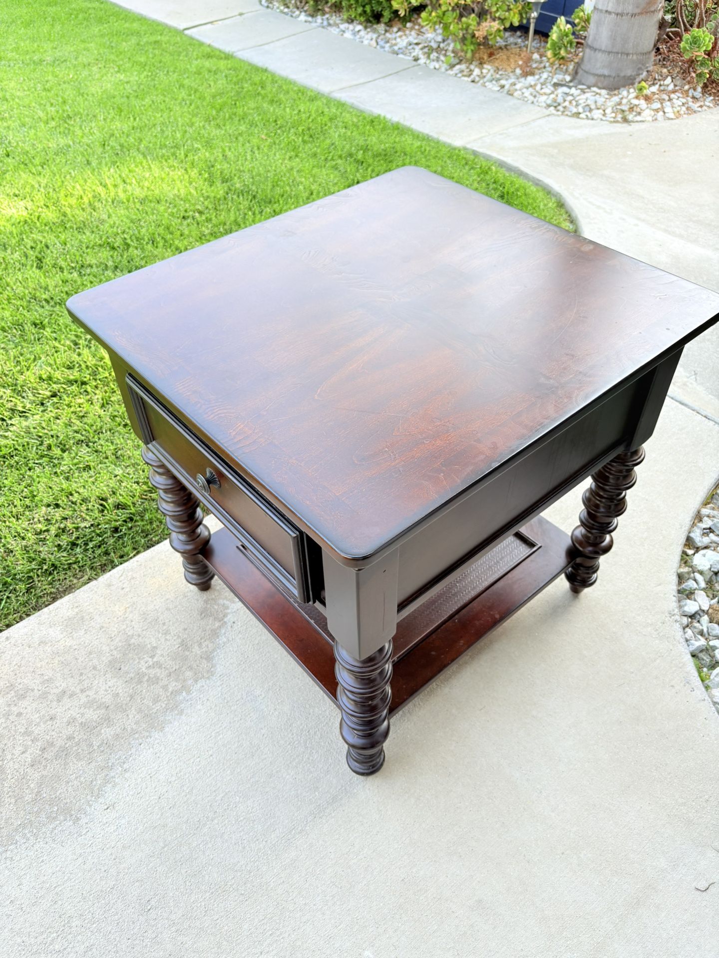 Furniture End Table, Real Wood