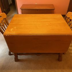 Drop Leaf Table With Six Chairs 