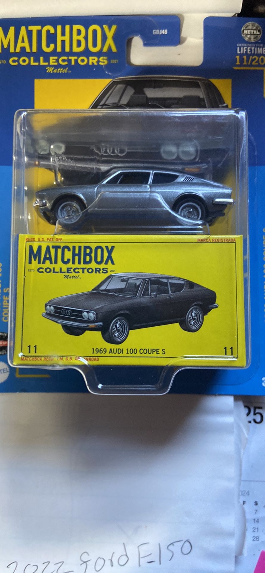 Matchbox 1969 AUDI 100 COUPE S