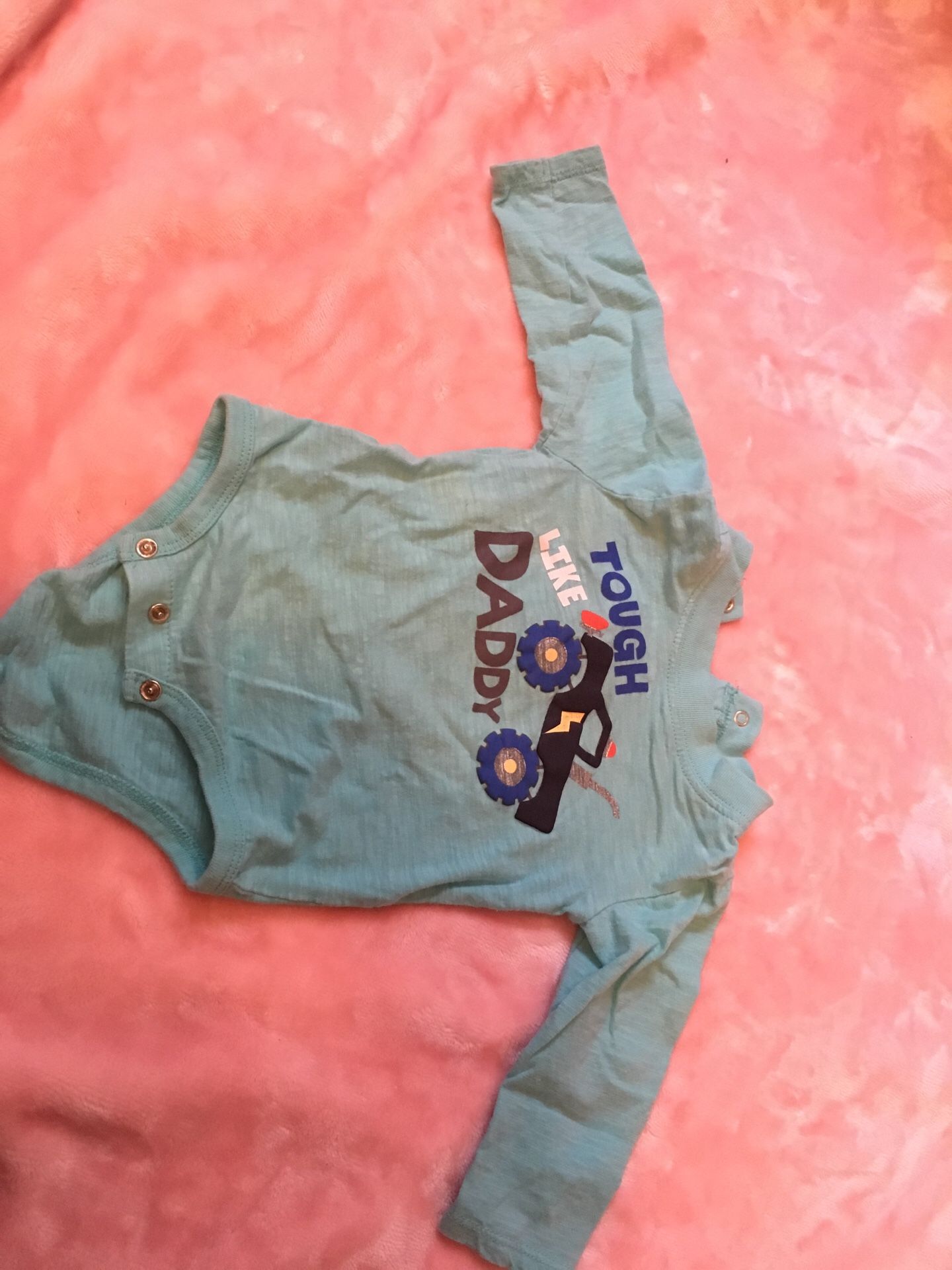 Long sleeve onesie size 6 month for baby boy