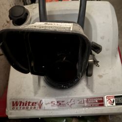 White Snowblower with electric starter