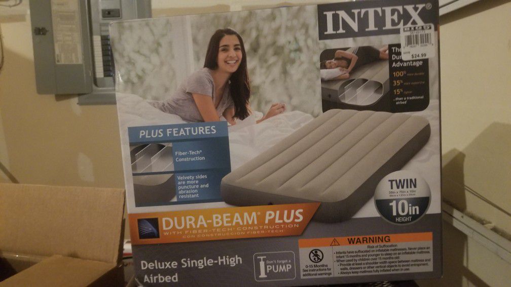 Intex twin air mattress - NEW IN BOX