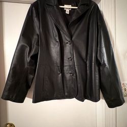 Genuine Leather Coat From JC Penney’s.  Size 3x. East 5 Th.  