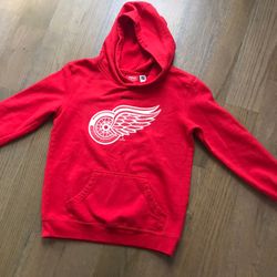 Detroit Red Wings Hockey Reebok Hooded Sweater Kids 10/12