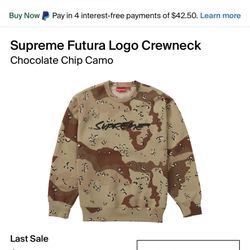 Brand new Supreme futura Logo Crewneck 