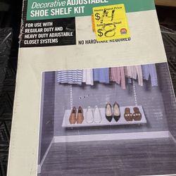 SaleSumo Decorative ADJUSTABLE SHOE SHELF KIT
