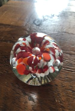Vintage 1991 Kerry Zimmerman signed paperweight