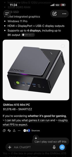 GMKtec NucBox K15 Mini PC