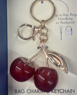 Cherry key chain NEW