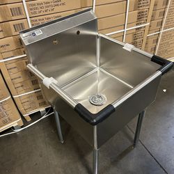 1 Compartment Sink All Stainless Steel Brand New Gauge 16