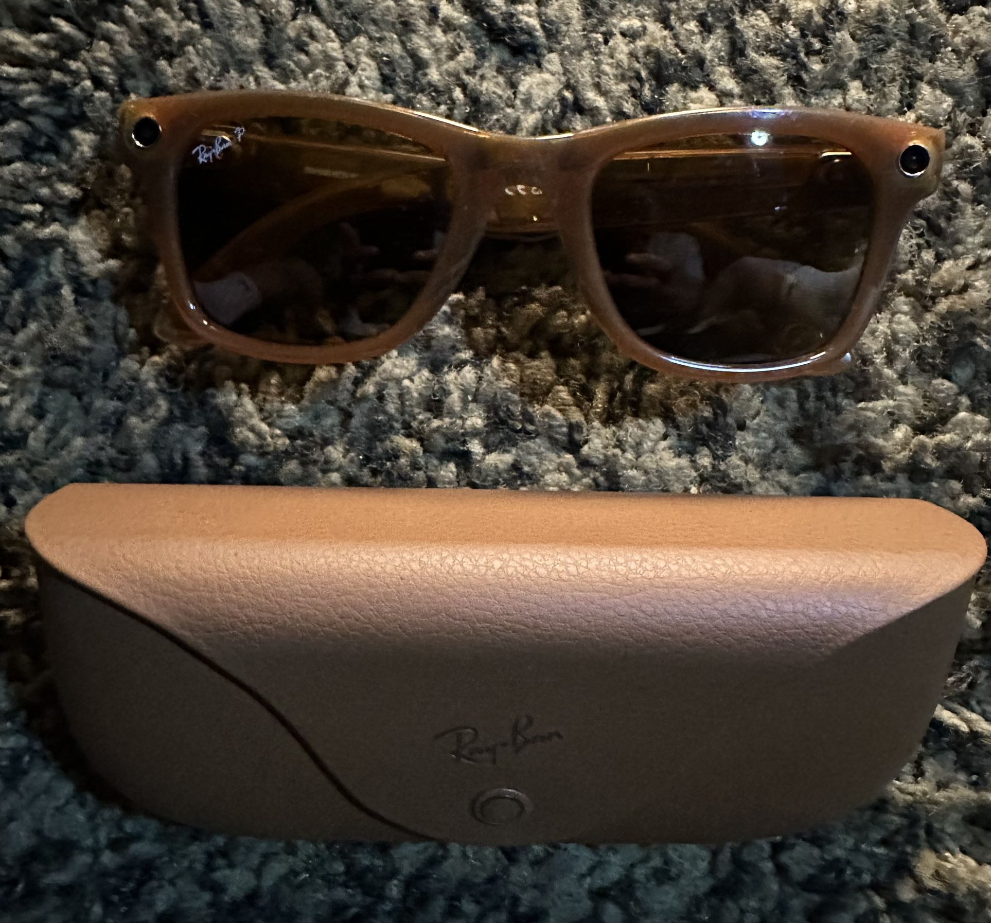Meta Ray-ban Shiny Caramel Brown