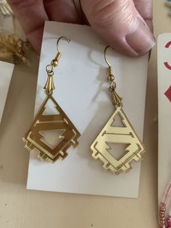 Western mirrored earrings