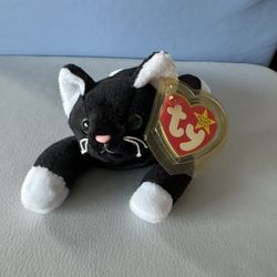 Zip the Black Cat Beanie Baby (Mint Condition, Rare Tag)