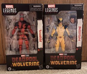 Marvel Legends Deadpool and Wolverine Action Figures Wolverine and Deadpool NEW