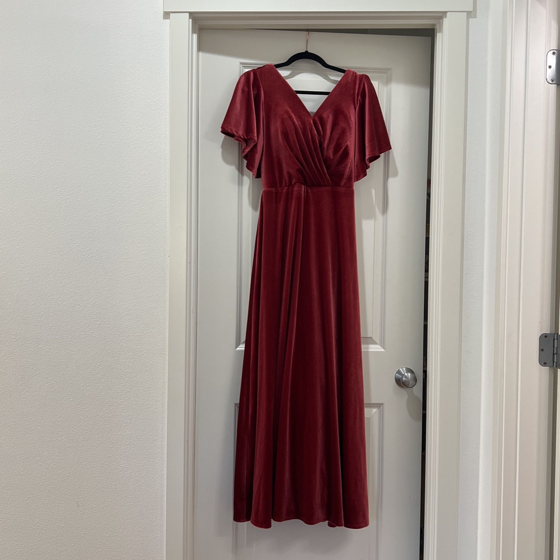 Velvet Bridesmaid Dress